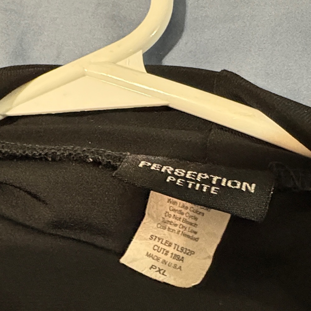 Black and White Striped Women's Top pxl by Perseption Petite nice top polyester - Picture 8 of 10